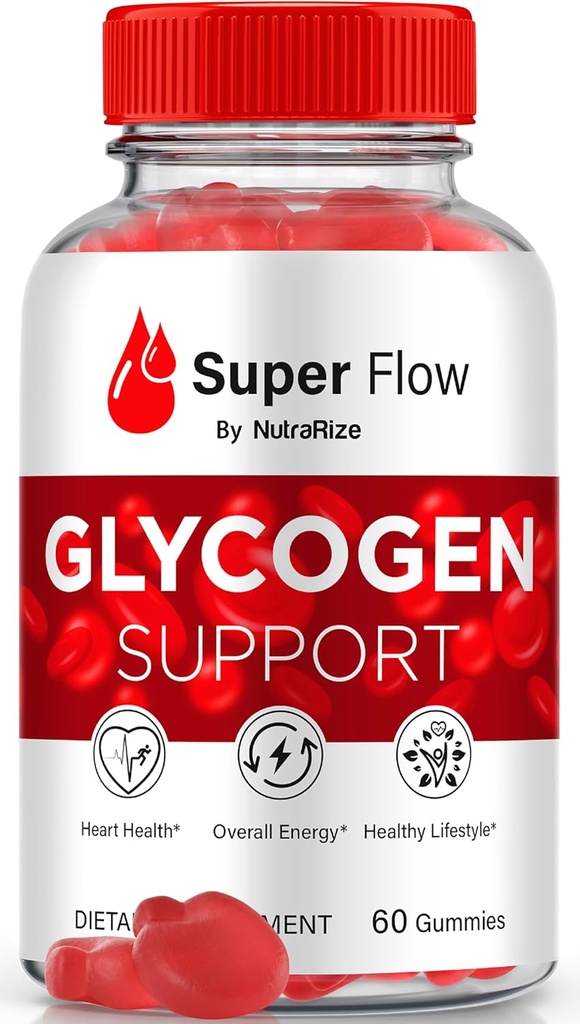 NutraRize Super Flow Glycogen, SuperFlow Glycogen Support Gummis, Super Flow Glyco Optimizer, Official SuperFlow Glyco Optimiser Gummy, Super Flow Detox Cleanse, Super Flow Glycol (60 Gummis)