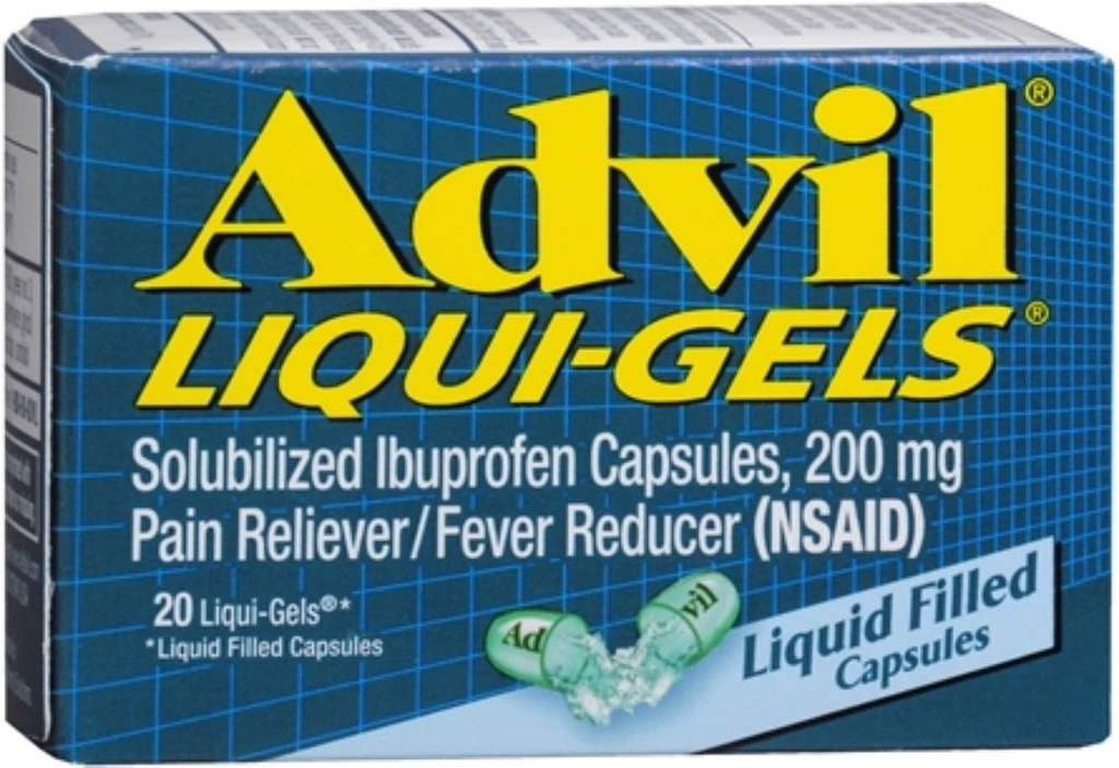 Advil 200 mg Liqui-Gels 20 ea (Pack von 12)