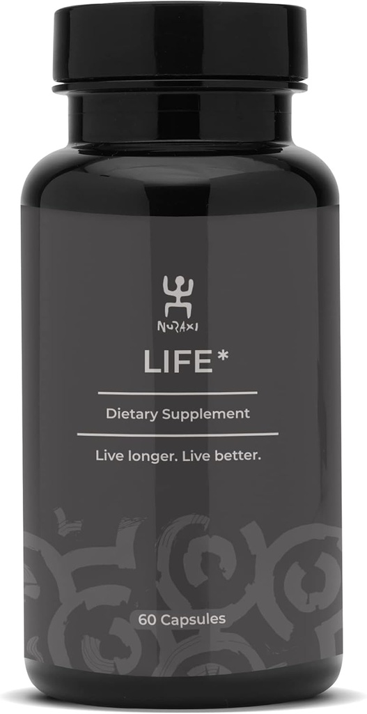 Nuraxi Leben | Ernährungsunterstützung | NAD+ Ergänzung | Natürliche Lebensmittel | Sardinienn lange gesünder Lebensstil mit reinen Ergänzungen | 60 ct