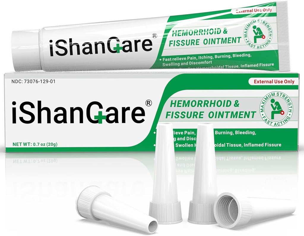 Hämorrhoid-Creme, Hämorrhoid & Fissure-Behandlung Salbe Extra Stärke, Relief Anal Schmerzen, Juckreiz, Blutung, Schwellung, Unglück, Natürliche Kräuter Fast Acting Zutaten, Enthält Vitamin E