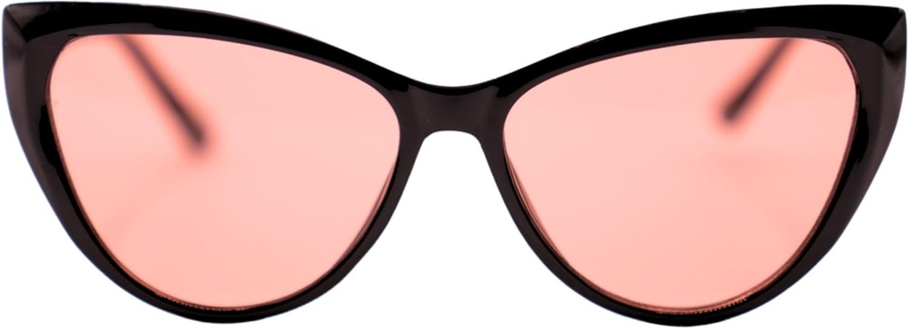 FL-41 Migraine Brille Übergangslinsen für Innen-/Außenlichtempfindlichkeit & Photophobia Katzenauge Hardcase