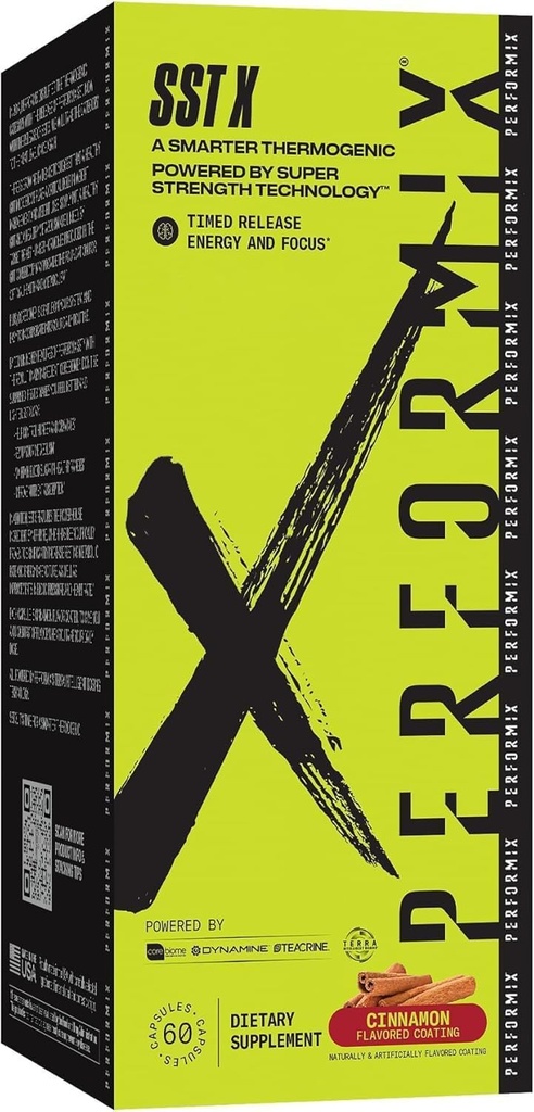 PERFORMIX SST X Timed Release Energy and Focus Powered by Super Strength Technology - Cinnamon - 60 Kapseln (30 Servierungen)