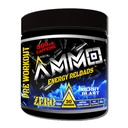AMMO ® Energy ReloadsTM Pre Workout Powder - 300mg Caffeine Zero Sugar Vital Aminos and Electrolytes Keine künstlichen Aromen oder Farben (Berry Blast)