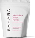 SAKARA Metabolism Super Powder – Natürliche Unterstützung für Appetitkontrolle, Gewichtsmanagement Unterstützung und Curbed Cravings – Vegan, Non-GMO, Schokoladengeschmack – 24 Servierungen