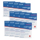MAJOR Cough and Cold HBP Tablets - Antihistamin und Cough Suppressant für Menschen mit hohem Blutdruck - Dextromethorphan HBr, Chlorpheniramin Maleate - 16 Count Pack (12)