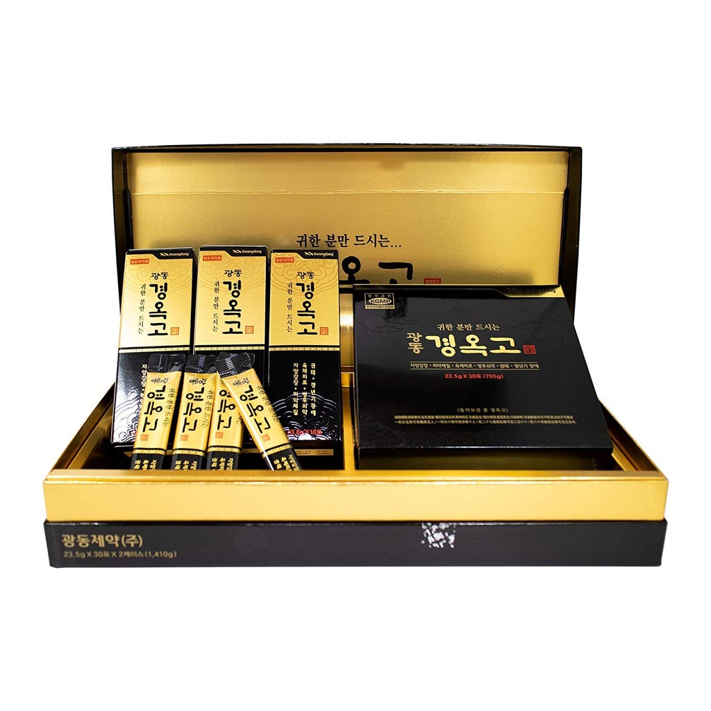 Kwang-Dong Kyung-Ok-Go Korean Nutritious Ginseng Tonic Individuelle Stick Pouches Geschenkset (23.5g x 60 Pouches)