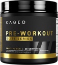 Kaged High Stimulant Pre Workout Powder | Fruit Punch | Pre-Kaged Elite | L-Citrulline | Kreatin | Beta Alanine | 388mg Koffein | Nitric Oxide Booster | 20 Servierungen