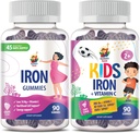 SUNNY SAM Eisengummis für Kinder & Erwachsene - Eisen Vitamine mit Vitamin C, 10mg pro Portion - Eisengebäck Fruchtgummi für Immununterstützung Rote Blutzelle Produktion