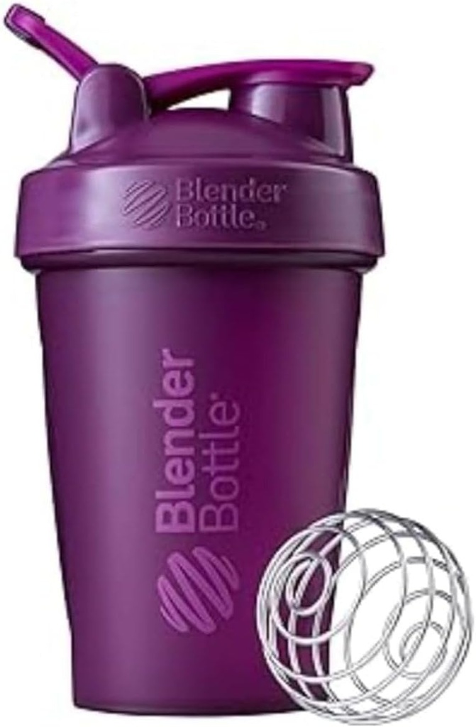 BlenderBottle Classic Shaker Bottle Perfekt für Protein Shakes und Pre Workout, 20-Ounce, Plum