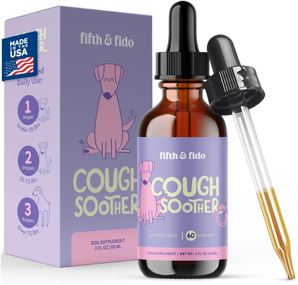 Dog Coughing Remedy - Kennel Cough - Dog Allergy Relief mit natürlicher Formel - Flüssigkeitstropfen für Fast Throat Beruhigung - Niesung Relief für Hunde - Made in USA