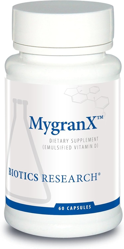 Biotics Research MygranX Neurologische Unterstützung, Unterstützt psychische Wellness & Calm Unterstützung, Muskelentspannung, Butterbur, Feverfew 60 Kapseln