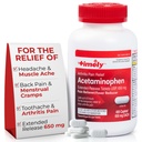 TIME-CAP LABS, INC. Timely Acetaminophen 650 MG - 400 Caplets - Extended Release - Gelenke Schmerzlinderung, Schmerzlinderung & Arthritis Schmerzlinderung