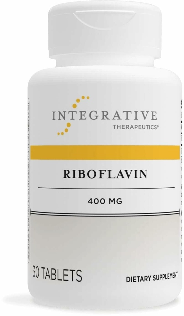 Integrative Therapie Riboflavin - B2 Vitamin-Ergänzung für zelluläre Energieunterstützung* - Unterstützt Vitalität & Red Blood Cell Production* - Gluten-Free & Dairy-Free - 30 Count (30 Portionen)