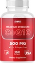 Dr. JOEL'S MOM Nutrix CoQ10 500mg – Cellular Energy Production Support – Beste Absorption mit Bioperine – 150 Softgels – Made in USA