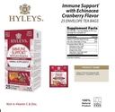 HYLEYS Immunität Tee mit Echinacea Cranberry Flavor - 25 Teebeutel (1 Packung) - Unterstützt Ihr Immunsystem
