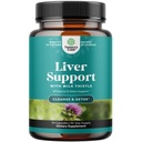Liver Cleanse Detox & Repair - Milchdistel-Ergänzung für Verdauung & Immungesundheit - Ginger Root, Choline & Dandelion Root - Herbal Liver-Unterstützung mit Silymarin, Beetroot & Artichoke - 70 Count