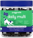 PupGrade Daily Multivitamin für Hunde - All-in-One-Ergänzung für Verdauungs-, Immun-, Haut- und Fleischgesundheit - 32 gesunde Nährstoffe, Probiotische Enzyme, Omega Fish Oil, Vitamine A, C, D & E - 30 Weichkäse