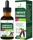 Lymphatic Drainage Tropfen für Lymphsystem Unterstützung, Body Detox & Immune Defense Unterstützung Kräuter Ergänzungen mit Poke Root (Phytolacca Americana) Cleavers Dandelion Echinacea Extract. 2oz