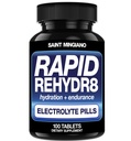 Schnelle Rehydr8 Elektrolyt Tablets 100 Kapseln – Hydration Pillen Hilfe bei der Prävention von Cramping und unterstützt Muskel Ausdauer und Erholung - 100 Einfache Swallow Kapseln