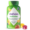 Vitafusion MultiVites Gummy Multivitamins für Erwachsene mit 12 Vitaminen und Mineralien, Berry, Peach und Orange Flavored, Amerikas Nummer 1 Gummy Vitamin Brand, 75 Tage Versorgung, 150 Count