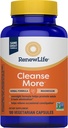 Renew Life Detox Cleanse Mehr, Reduziert Bloating und Restores Regularity, Overnight Constipation Relief, Soy, Dairy und glutenfrei, 100 Kapseln