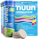 Nuun Hydration Elektrolyt Tablets - Natrium, Kalium, Chloride, Calcium, Magnesium, 1g & 0g Zucker Getränke Mix | Vegan, Glutenfrei, Non-GMO | Komplettpaket, Gemischte Flavors, 4 Packung (40 Gesamt Servierungen)