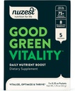 Nuzest Greens Powder Good Green Vitality – Vitamine, Mineralstoffe & Superfoods – Vegan Multivitamin Supplement 10g (Pack mit 5)