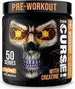 Der Fluch! Pre Workout Pulver für Männer & Frauen, Koffein, Beta-Alanin, Kreatin, L-Citrullin, 50 Servierungen, Orange Mango Flavor – Boost Energy, Strength & Focus