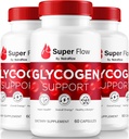 (3 Pack) Super Flow Glycogen, SuperFlow Glycogen Support Kapseln, Super Flow Glyco Optimizer, Offizielle SuperFlow Glyco Optimiser Caps, Super Flow Detox Cleanse, Super Flow Glycol (180 Kapseln)