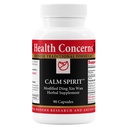 Health Concerns Calm Spirit - Stress-Relief-Ergänzung für Männer und Frauen - Herbal Calming Support - Eases Tension & Nervousness - Magnesium, Hawthorn, Chinesische Peony & Taurine - 90 Kapseln