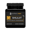 Youtheory Herren Shilajit - 250 mg Shilajit Kapseln - Energieergänzung - Unterstützt Stamina & Endurance* - Gluten, Dairy & Soy Free - 60 Veg Kapseln