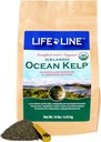 Life Line Bio Ocean Canister Kelp für Katzen, Hunde, Vieh und Pferde | Unterstützt Haut, Fleisch & Immune Gesundheit – Reduziert Tartar, Plaque & Shedding – Erhöht Stoffwechsel und hilft Verdauung -10 lb