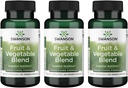 Swanson Fruit& Vegetable Blend - Natürliche Mischung von über 25 Obst und Gemüse liefern essentielle Nährstoffe - Leistungsstarke grüne Lebensmittel Veggie Supplement - (60 Veggie Kapseln) 3 Pack