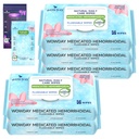Flushable Hämorrhoid Wipes | Medicated Witch Hazel Wipes Ph Balanced | 304 Count Fragrance Free Adult Hämorrhoid Behandlung Witch Hazels Wipe für Butt Itch Relief beruhigen