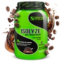Spezies Nutrition Isolyze Whey Protein Powder, 100% Whey Isolate für Muskelaufbau, 27,5g Protein pro Scoop, kein Zucker & Low Fat (Kaffee, 22 Portionen)
