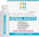 Lymphatic Drainage Shots, Drink Supplment for Full Body Lymphatic Cleanse & Detox, Support Lymphedema, Lipedema, & Liposuction Recovery, Post Massage & Manual Drainage, 12 Oz Each (6-Pack)