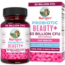 MaryRuth Organics Probiotic Beauty Capsules | Vegan Collagen Support | Anti Aging | Gut Health | Hair Skin and Nails Vitamine | Hautpflege | Biotin | Non-GMO Project Verified | 60 Count