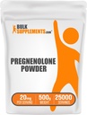BulkSupplements.com Pregnenolone Powder - Nahrungsergänzungsmittel, Pregnenolone 20mg - Rein & Glutenfrei, 20mg pro Servierung, 500g (1.1 lbs) (Pack von 1)