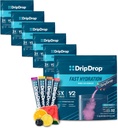 DripDrop Hydration Packets - Bold Variety Pack - Single Serve Electrolytes Powder Drink Mix - Wassermelone, Berry, Zitronen, Orange - Non-GMO, Gluten Free, Vegan - 192 Sticks