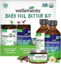 Wellements Organic Baby Feel Better Kit für 4 Monate + | Tag & Nacht Syrups mit Chest & Fuß Rub | Beruhigender Komfort* für Babys | USDA zertifiziertes Bio, Non-GMO, Gentle Baby Care Set