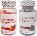 Generische Natur Glow Glutathione Collagen - Erdbeere & Cranberry Flavor Bundle, 60 Kaugummis