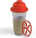 SIGNORA WARE Shaker Bottles | 17-Ounce Plastic Protein Shake Bottle for Meal Replacement Shakes & Smoothies, Getränke, Mixing Salad Dressing & Sauces, Margarita, & More