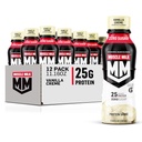 Muscle Milk Genuine Protein Shake, Vanilla Creme, 11.16 Fl Oz Bottle, 12 Pack, 25g Protein, Zero Sugar, Calcium, Vitamine A, C & D, 5g Fiber, Energizing Snack, Workout Recovery, Packaging May Vary