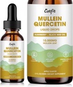 Catfit Lymphatic Drainage Drops für Lunge - Mullein Blatt Extrakt Flüssige Ergänzung - Lung Cleanse für Raucher - Leistungsstarke Mullein Tincture für Immun-, Haut- und Atemgesundheitsunterstützung - 1 Fl Oz