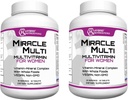 Hybrid Nutraceuticals MiracleMulti Women Multivitamin mit Probiotika, Biotin, Folsäure, Enzyme + Frucht- und Gemüsemischung - Immununterstützung, Herzgesundheit, Energie: 60 Servietten (Non-GMO) (2)