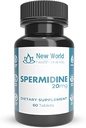 Neue Weltgesundheitsmarken Pure Spermidin (20mg) | 60 Tabletten - Fertilität, Anti-Aging & Reproductive Health Support, einfach zu schwalben