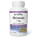 Stress-Relax Melatonin 5 mg von natürlichen Faktoren, natürliche Schlafhilfe, setzt den Schlaf-Wake-Zyklus, 180 kaubare Tabletten (180 Portionen), Pfefferminz Flavor
