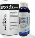 Waiora Essential Trace Minerals | Help Replenish Lost/Depleted Mineral | 60+ Ionic Trace Minerals | Unterstützung Körpers Vitalfunktionen, pH Balance | Plus Elektrolyte für Hydration (2 Bott / 96 serv)