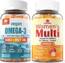 Frauen Multivitamin Gummis Vegan Omega3 Gummis 1280mg