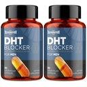 DHT Blocker für Männer mit Saw Palmetto & Biotin, Haarwachstum Formel in Liquid-Filled Kapseln, Haarausfall Ergänzungen, Haar Regrowth Vitamine, proprietäre Kräutermischungen - 90 Kapseln(2 Flasche)